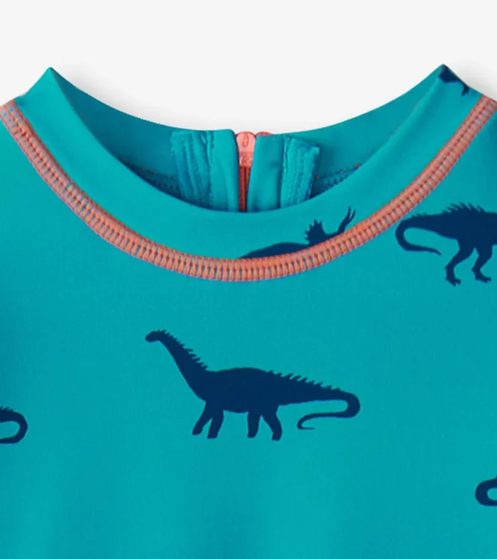 Swimwear Baby and Toddler Hatley Baby Boys Dino Silhouette OnePiece Rashguard