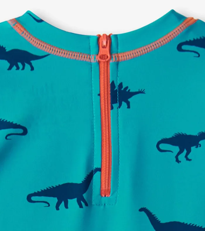 Swimwear Baby and Toddler Hatley Baby Boys Dino Silhouette OnePiece Rashguard