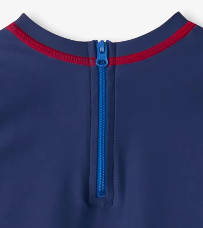 Swimwear Baby and Toddler Hatley Baby Boys Nautical Anchor OnePiece Rashguard