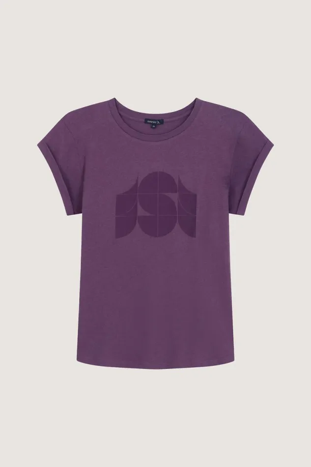 TShirts and Sweatshirts Women Soeur VALENTIN TEESHIRT Purple