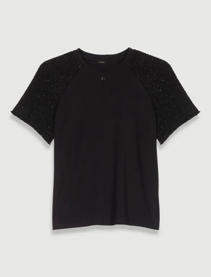 TShirts Women Maje Fancy TShirt Black