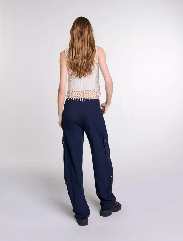 Tops and Shirts Women Maje Beaded Top Ecru