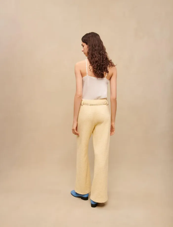 Tops and Shirts Women Maje Silk Satin And Lace Top Ecru Tops and Shirts Women Maje Silk Satin And Lace Top Ecru