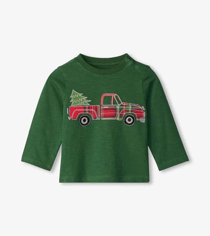 Tops Baby and Toddler Hatley Baby and Toddler Red Plaid Long Sleeve TShirt