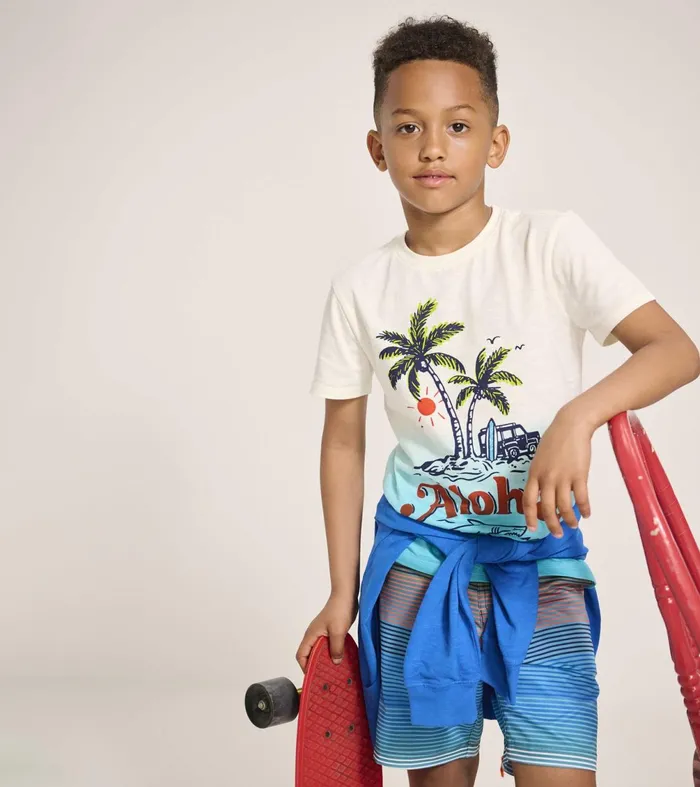 Tops Boys Hatley Boys Aloha Graphic Tee