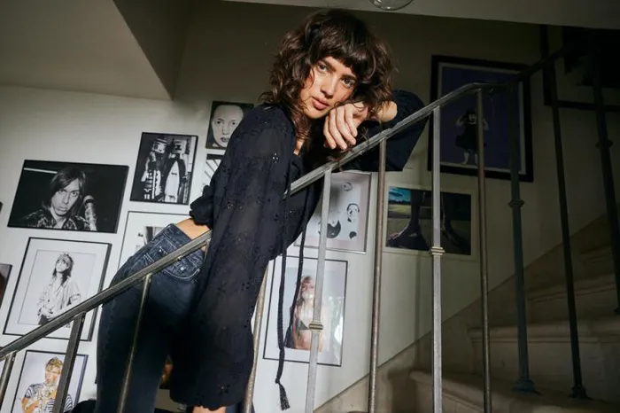 Tops Shop Natalie Martin AMELIA TOP Geranium Midnight