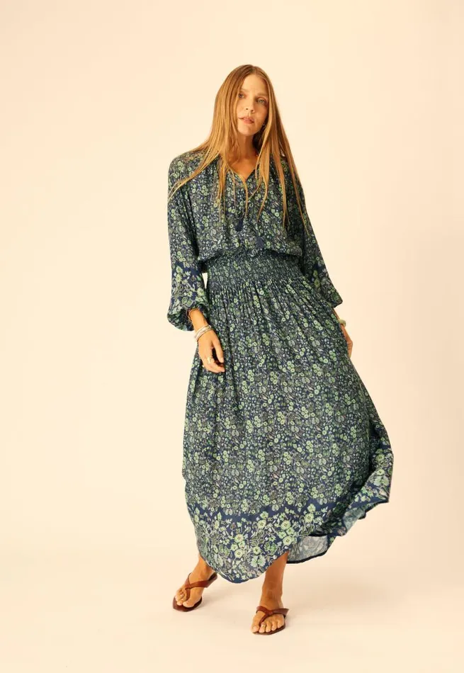 Tops Shop Natalie Martin AMELIA TOP Petite Fleur Marine