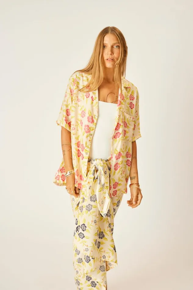 Tops Shop Natalie Martin KEVIN SHIRT Prairie Dusty Crimson
