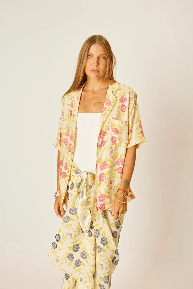 Tops Shop Natalie Martin KEVIN SHIRT Prairie Dusty Crimson