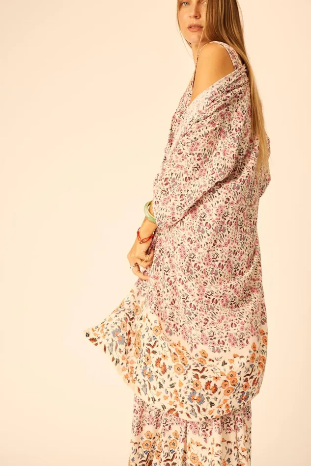 Tops Shop Natalie Martin LENNON KIMONO Petite Fleur Rose