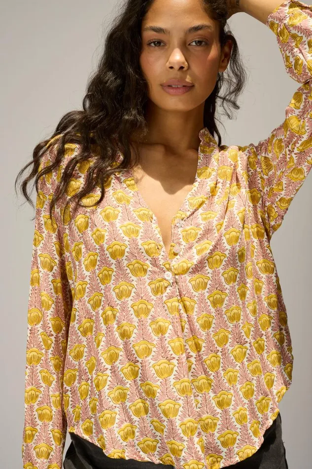 Tops Shop Natalie Martin LESLIE SHIRT Tulip Bahamas Pink
