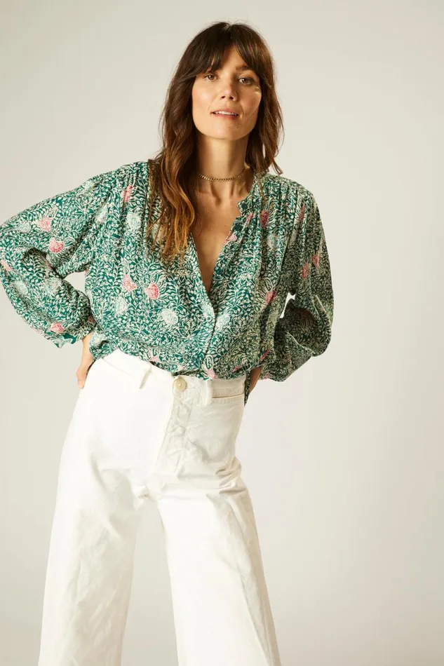 Tops Shop Natalie Martin TOLAN SHIRT Andromeda Aegean