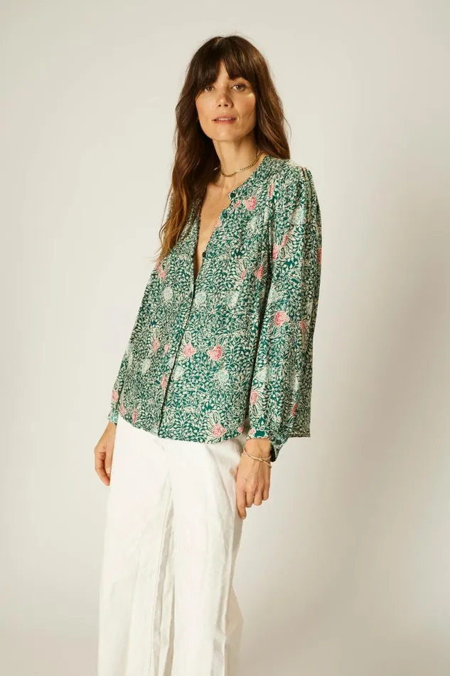 Tops Shop Natalie Martin TOLAN SHIRT Andromeda Aegean