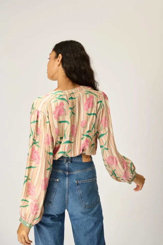 Tops Shop Natalie Martin TOLAN SHIRT Chamomile Rose
