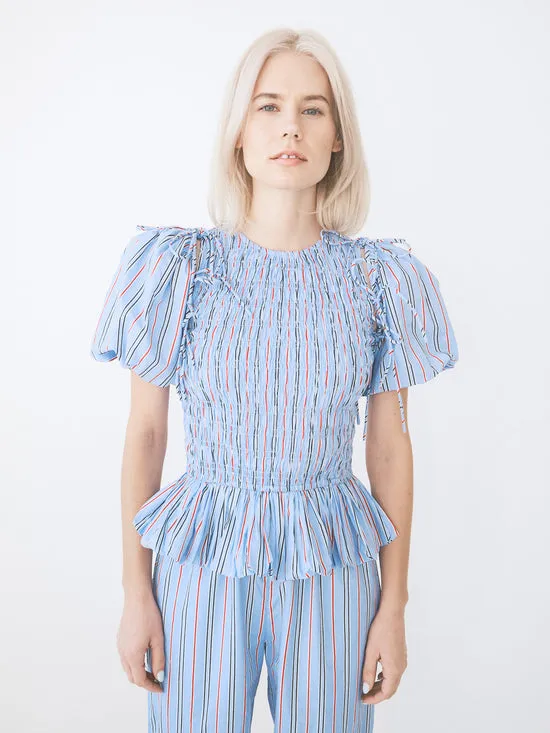 Tops Women Becca Blouse Bold Blue Stripe Lisa Says Gah