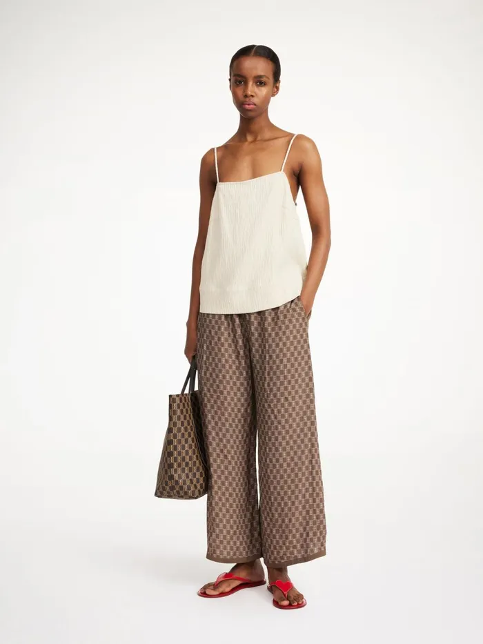 Tops Women By Malene Birger Alviola Top Oyster Gray
