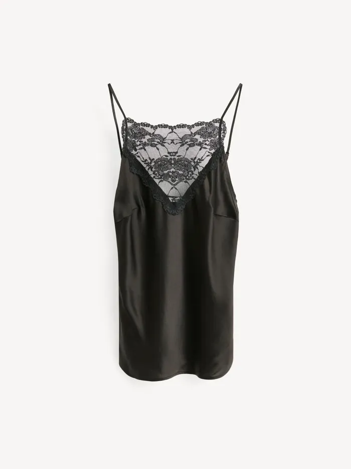 Tops Women By Malene Birger Leeba Top Black Tops Women By Malene Birger Leeba Top Black