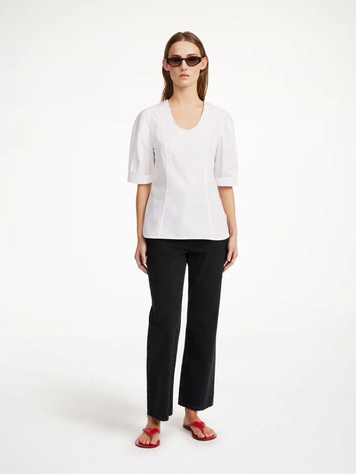 Tops Women By Malene Birger Liomas Top Pure White