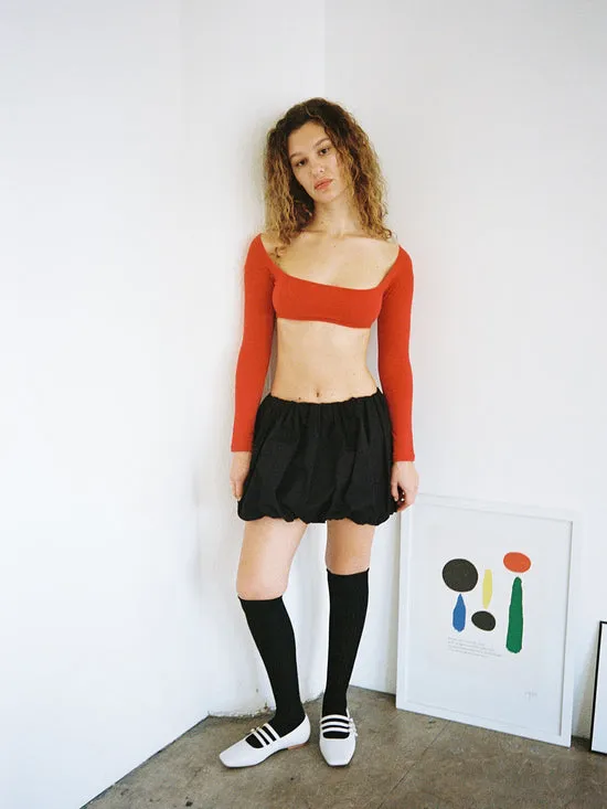 Tops Women El Tigre Chiquito Crop Top Tomate Lisa Says Gah