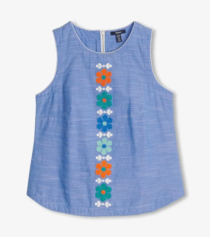 Tops Women Hatley Tessa Tank Top 8211 Chambray