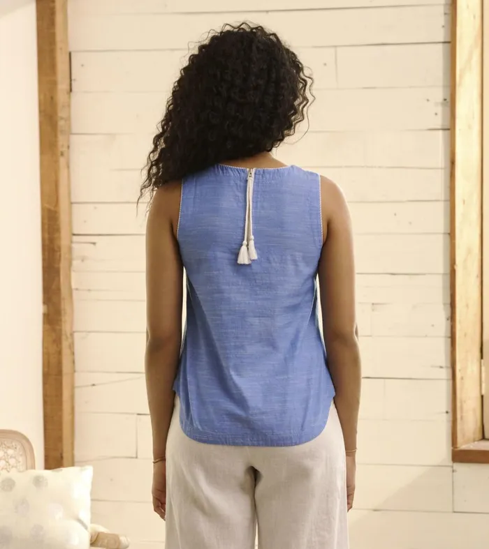 Tops Women Hatley Tessa Tank Top 8211 Chambray