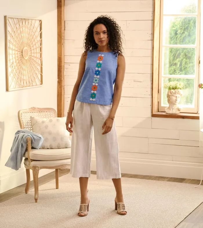 Tops Women Hatley Tessa Tank Top 8211 Chambray