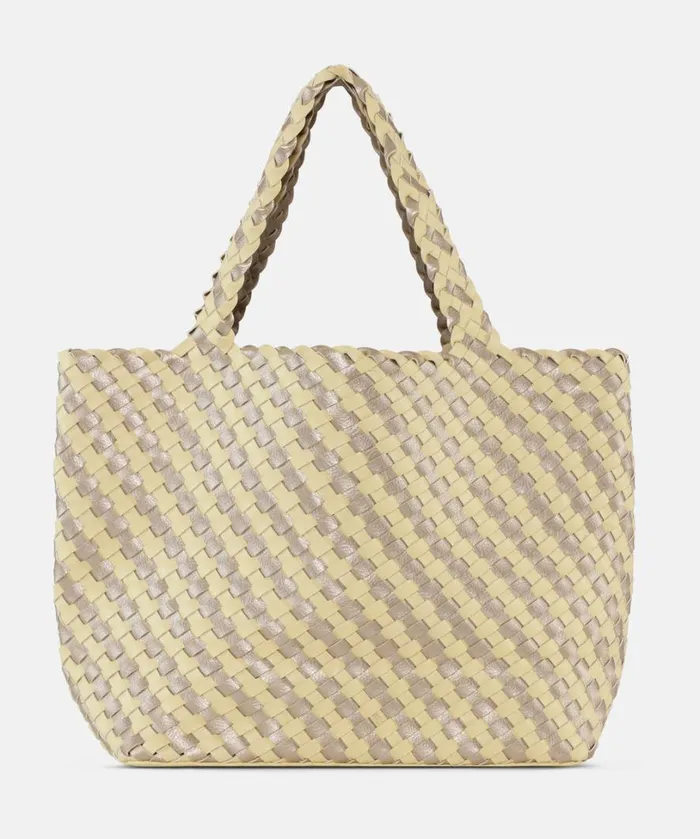 Tote Bag 8211 Double Cream Platin Accessories Ilse Jacobsen Bags