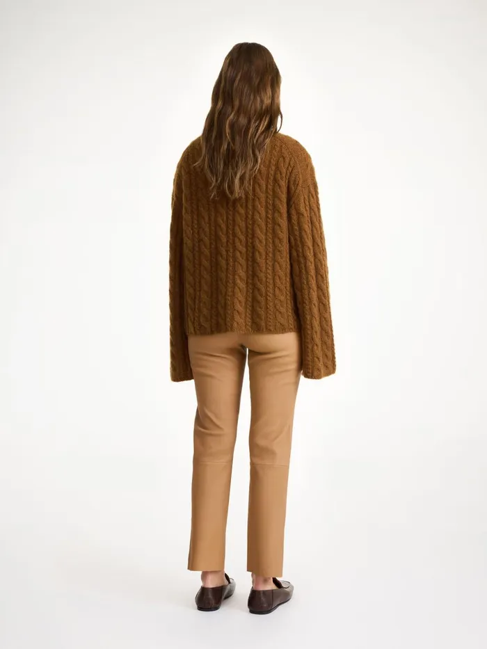 Trousers Women By Malene Birger Florentina Leather Trousers Raw Sugar Trousers Women By Malene Birger Florentina Leather Trousers Raw Sugar