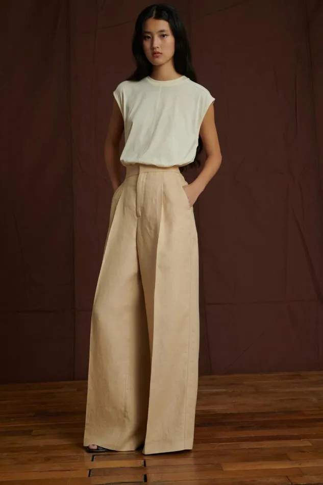 Trousers Women Soeur PEGASE TROUSERS Vanilla