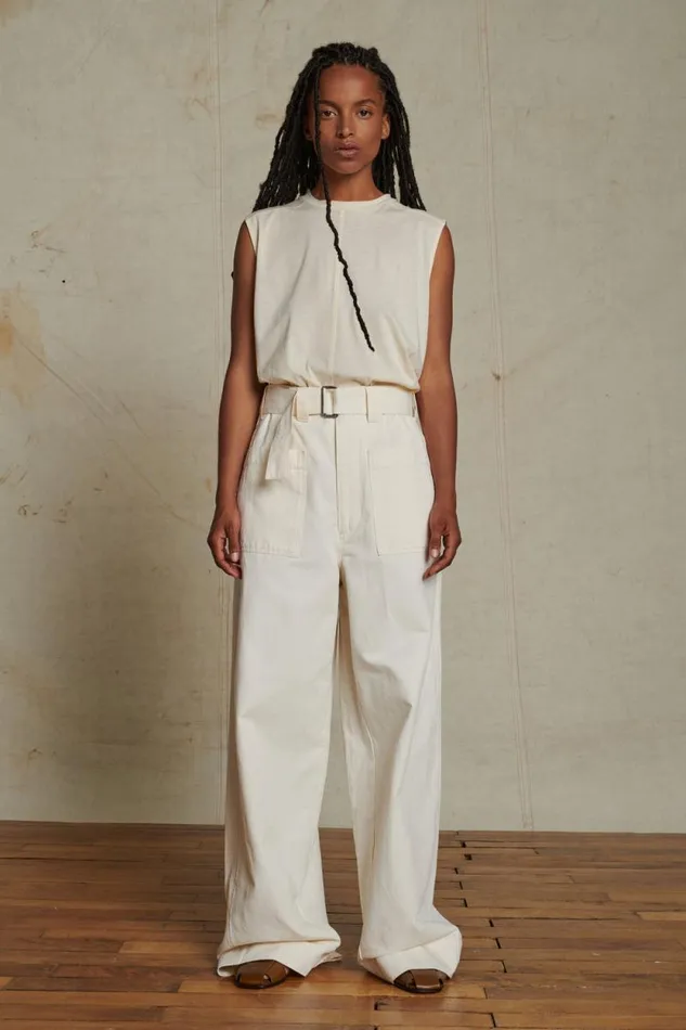 Trousers Women Soeur VAGABOND TROUSERS Chalk