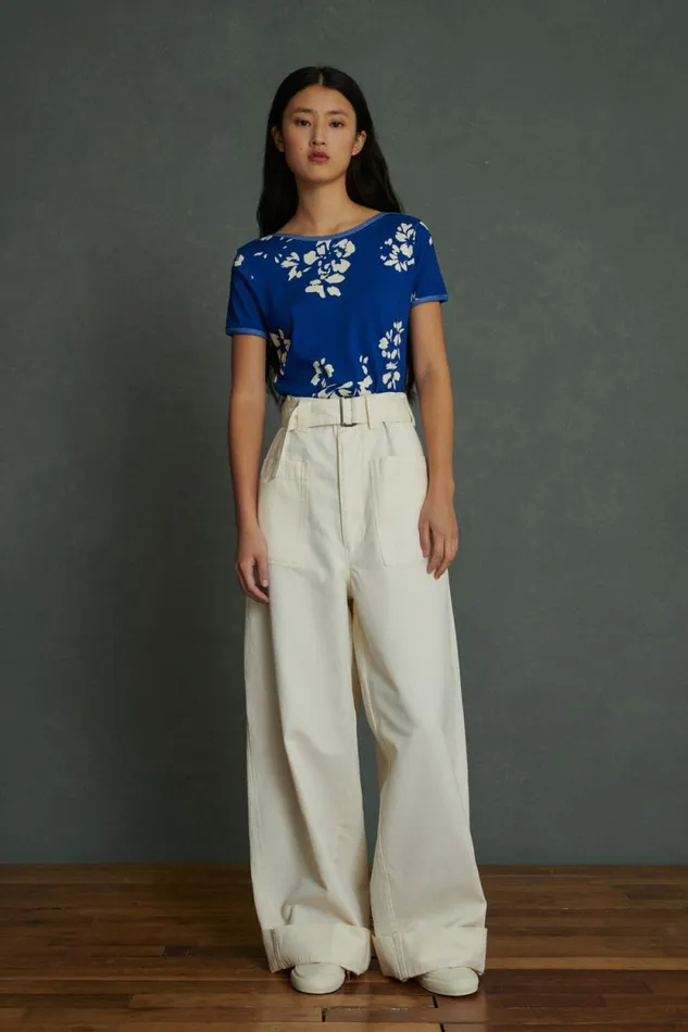 Trousers Women Soeur VAGABOND TROUSERS Chalk