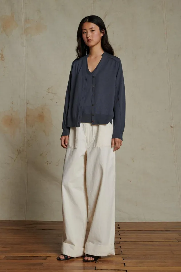 Trousers Women Soeur VAGABOND TROUSERS Chalk