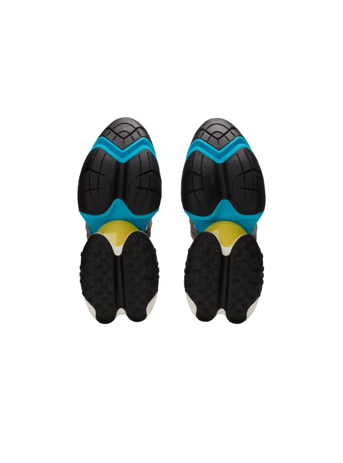 Unicorn Low Trainers In Neoprene And Calfskin Multicolor Men Balmain Sneakers
