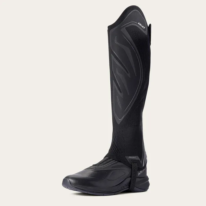 Unisex English Riding Boots Ariat Ascent Half Chap Black Knit