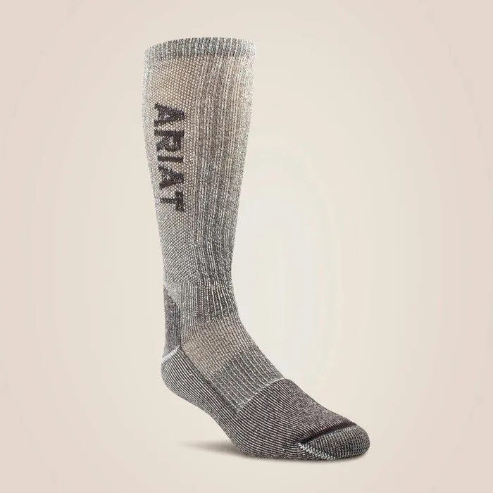 Unisex Socks Ariat Lightweight Merino Wool Blend Brown