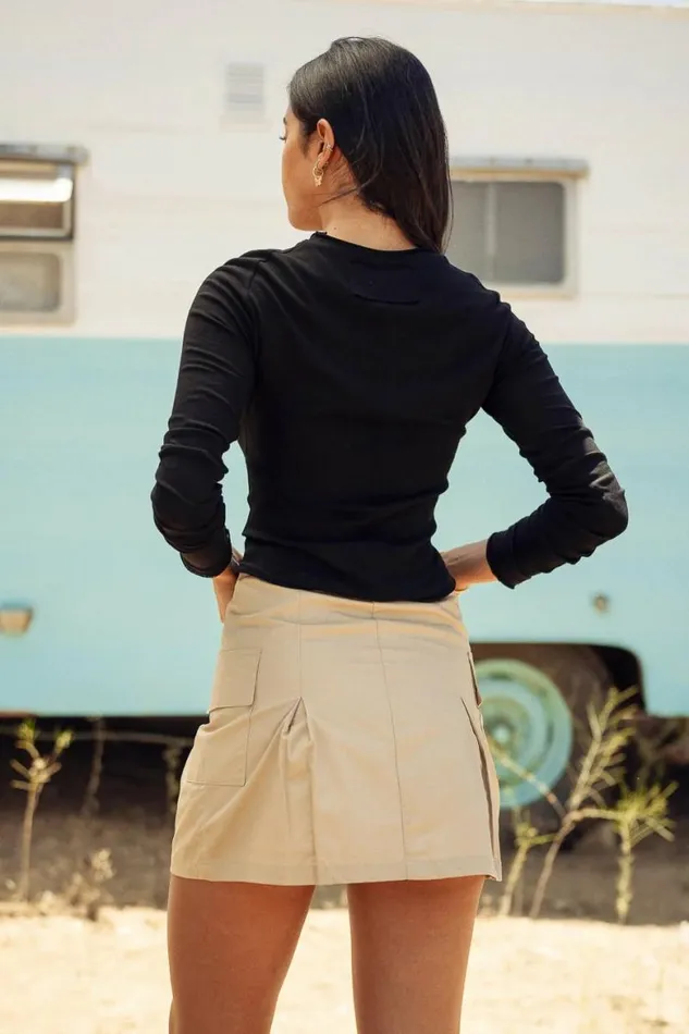 Valerie Top In Black Black Women Bohme Tees and Tanks