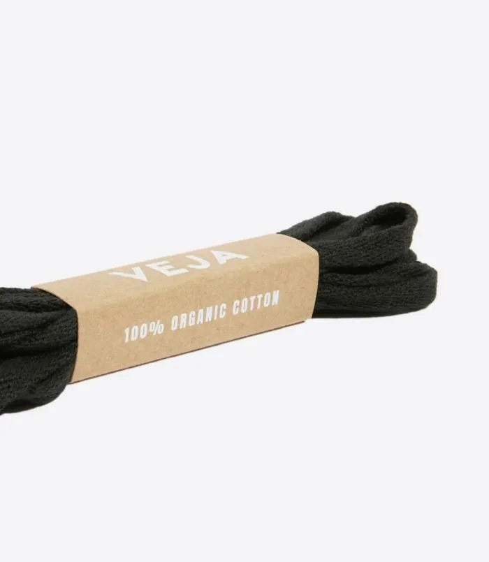 VEJA Accessories MenWomen LACES ORGANIC COTTON BLACK