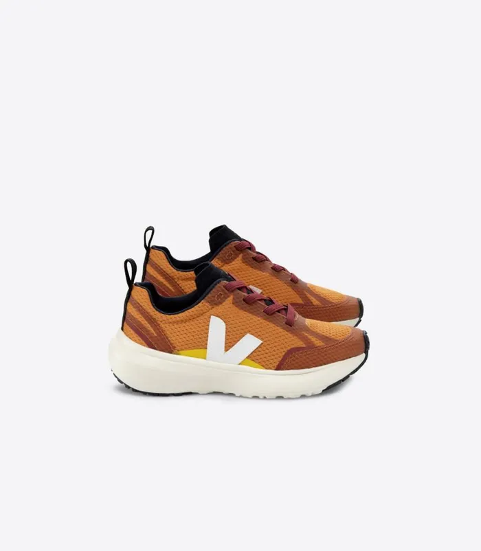 VEJA Canary Kids CANARY ALVEOMESH PUMPKIN WHITE