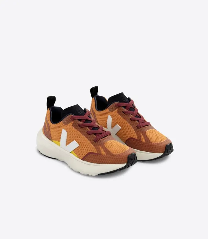 VEJA Canary Kids CANARY ALVEOMESH PUMPKIN WHITE