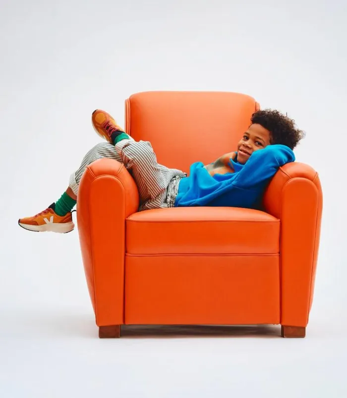 VEJA Canary Kids CANARY ALVEOMESH PUMPKIN WHITE