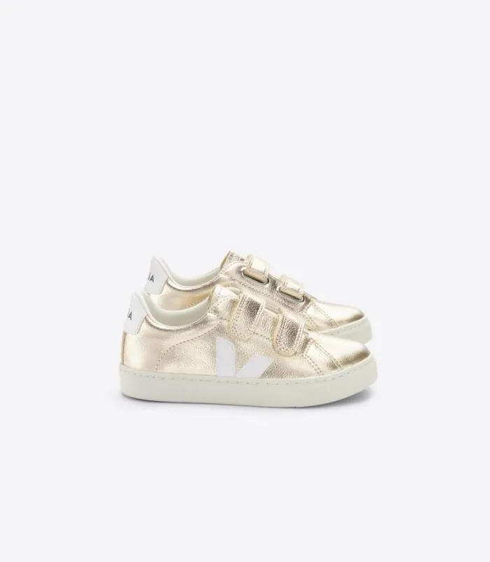 VEJA Esplar Kids ESPLAR LEATHER PLATINE WHITE