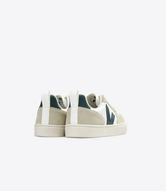 VEJA V10 Kids V10 LACES LEATHER WHITE BRITTANY ALMOND