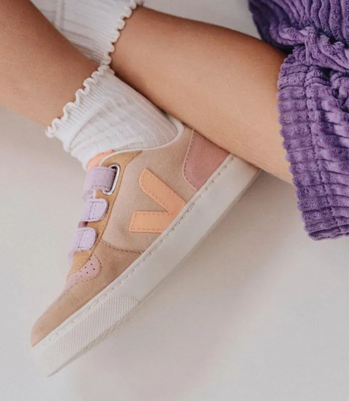 VEJA V10 Kids V10 SUEDE MULTICO SABLE