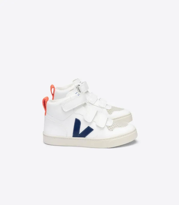 VEJA V10 Mid Kids V10 MID CWL WHITE COBALT ORANGE FLUO