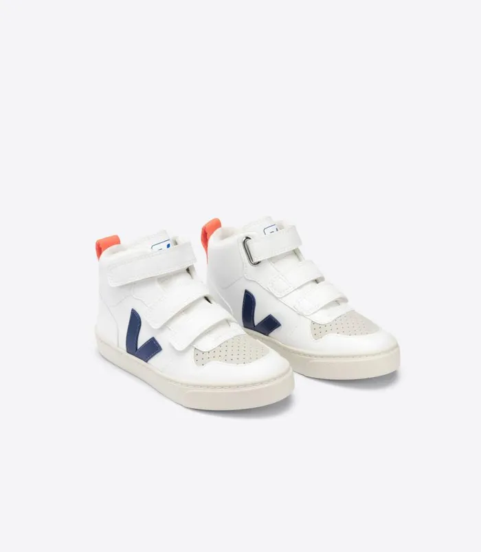 VEJA V10 Mid Kids V10 MID CWL WHITE COBALT ORANGE FLUO