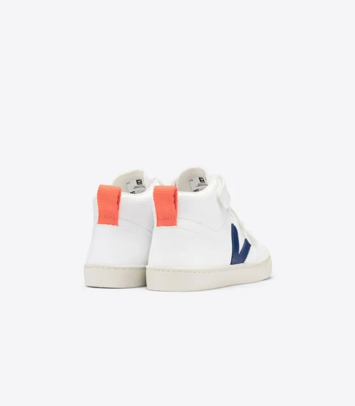 VEJA V10 Mid Kids V10 MID CWL WHITE COBALT ORANGE FLUO