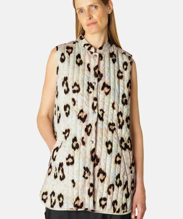 Vest 8211 Leopard Outerwear Ilse Jacobsen All Jackets And Coats