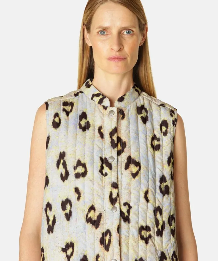 Vest 8211 Leopard Outerwear Ilse Jacobsen All Jackets And Coats