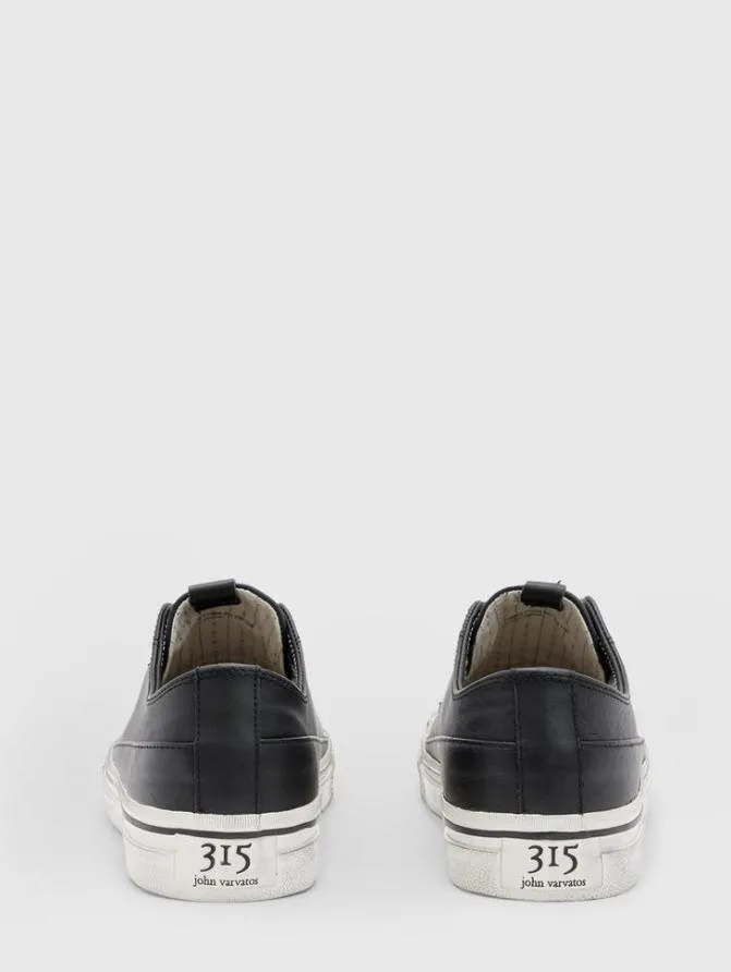VULC LACELESS LOW TOP Black ShoesLeather John Varvatos Leather Sneakers