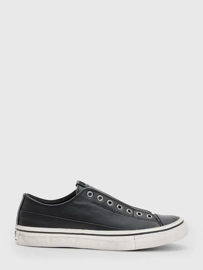 VULC LACELESS LOW TOP Black ShoesLeather John Varvatos Leather Sneakers